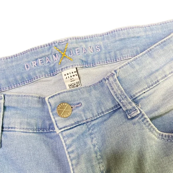 DREAM JEANS By Mac Jeans Womens Size 32 5401 Straight Jeans D491 Light Wash - Picture 3 of 6